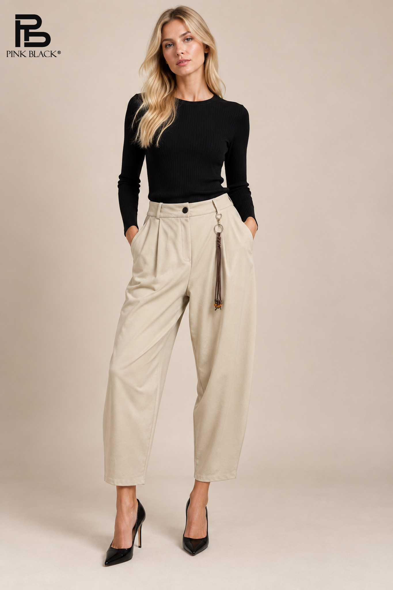 Kalhoty Wide Leg s Plisy
