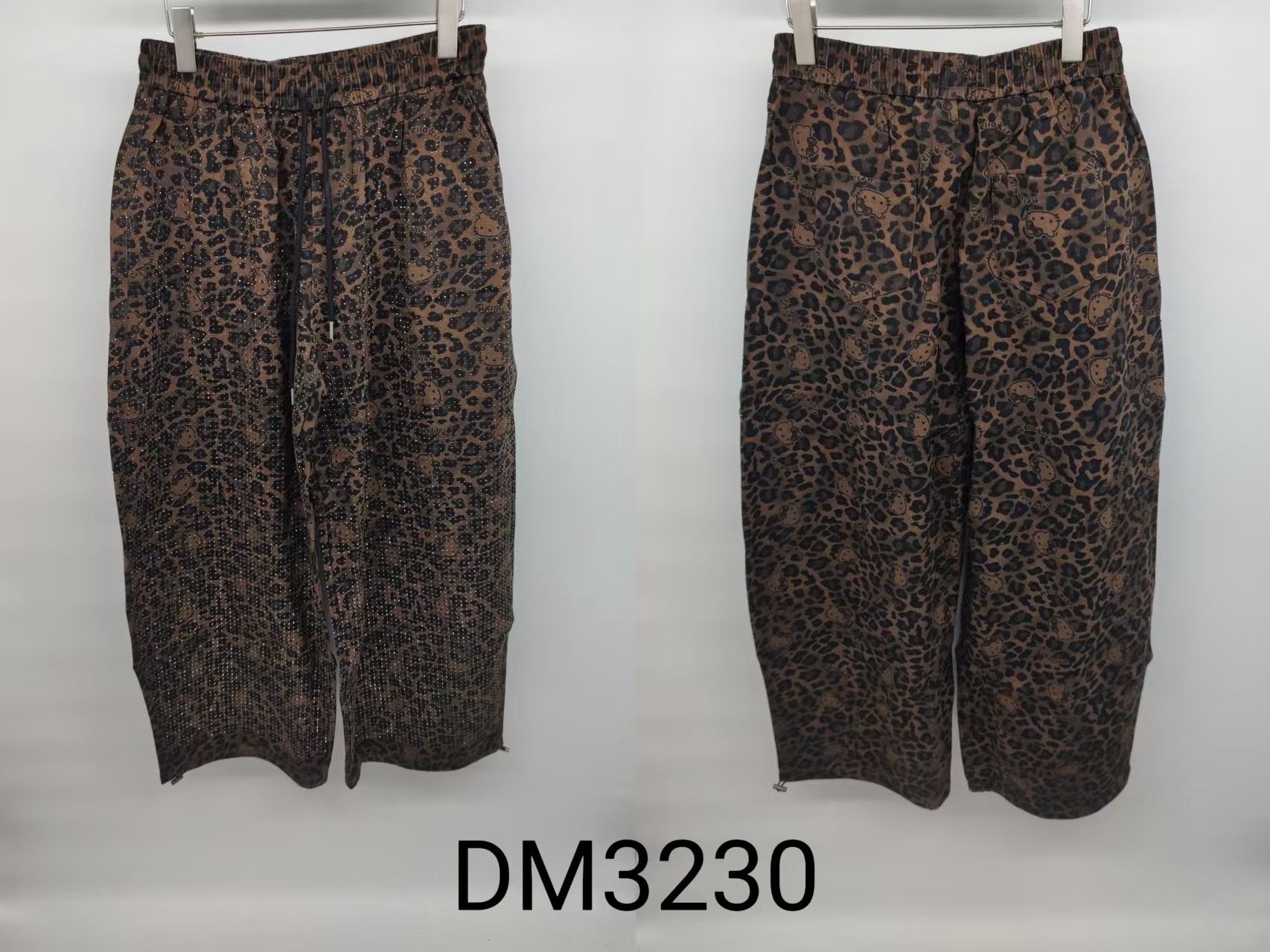 Kalhoty Wide‑Leg se zvířecím vzorem