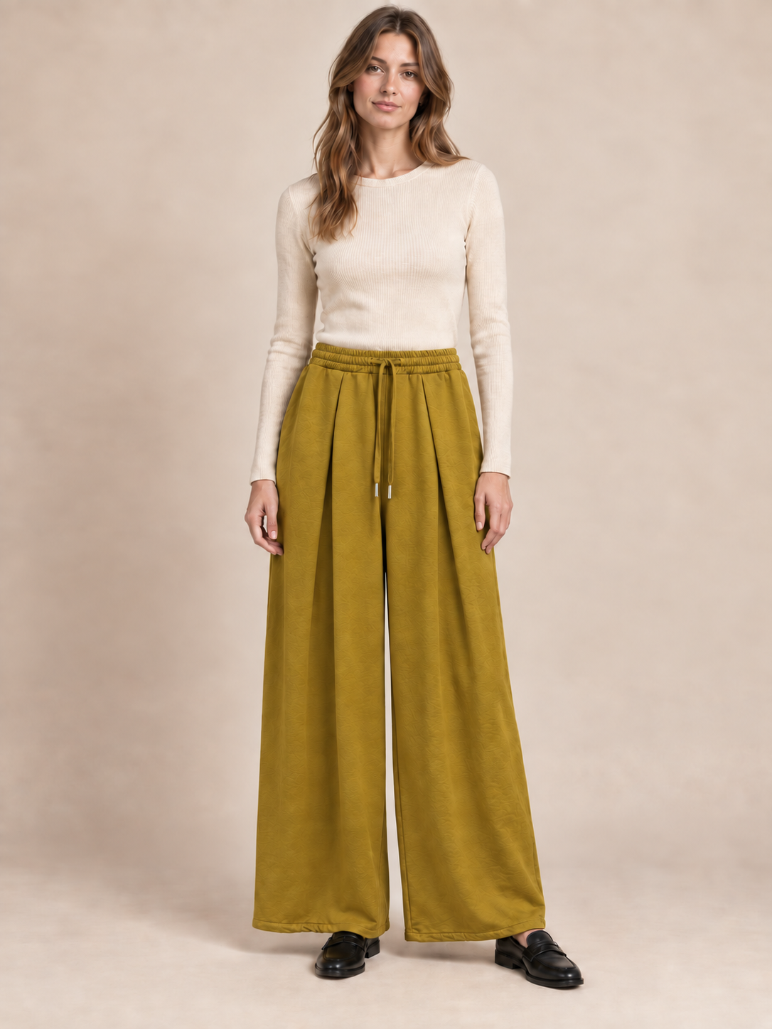 Kalhoty Wide Leg se Šňůrkou