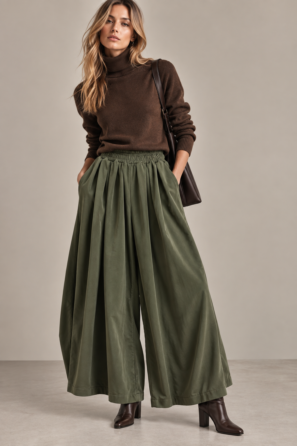 Kalhoty Wide Leg se Šňůrkou