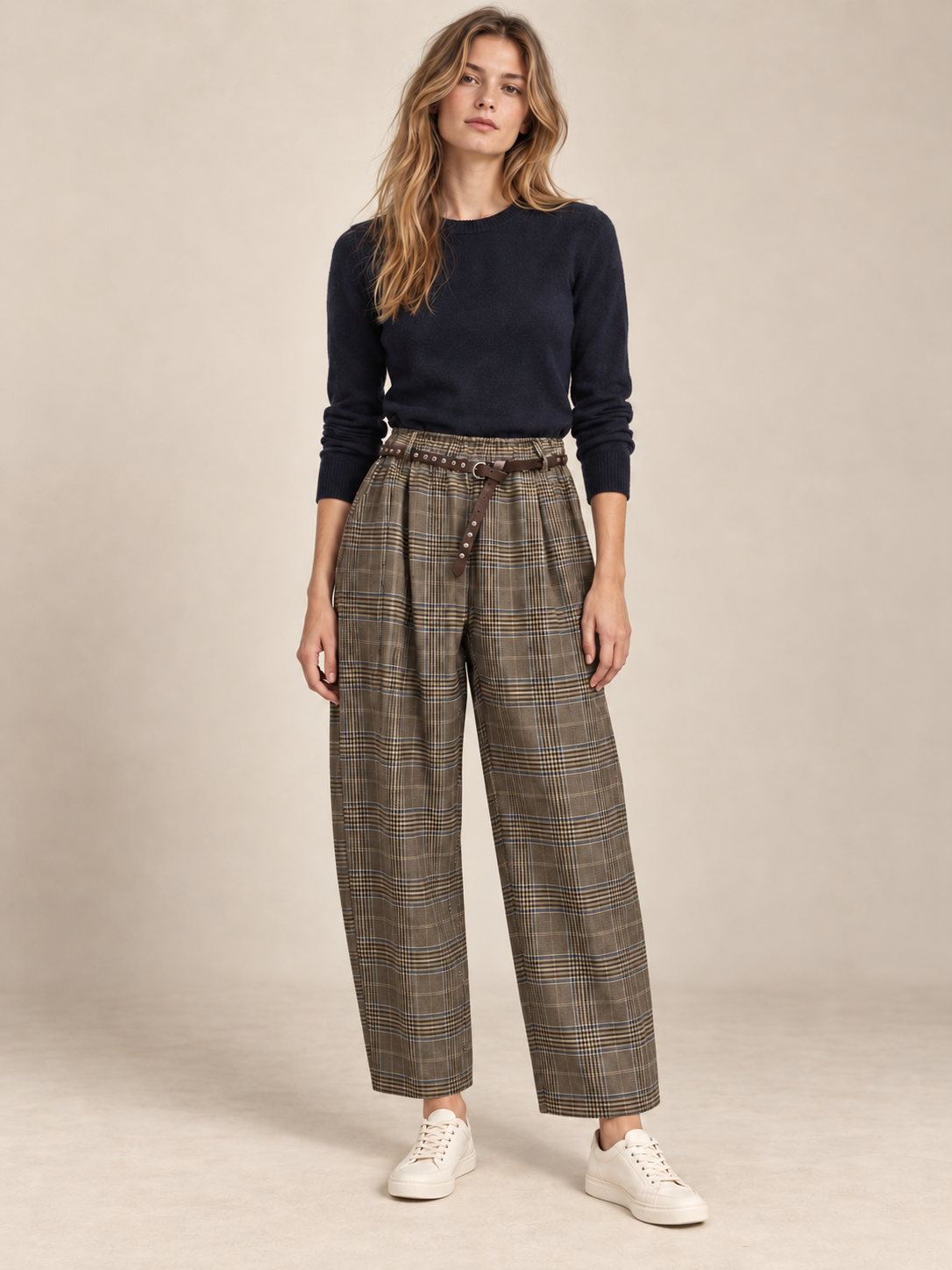 Kalhoty Wide Leg s Kapsami