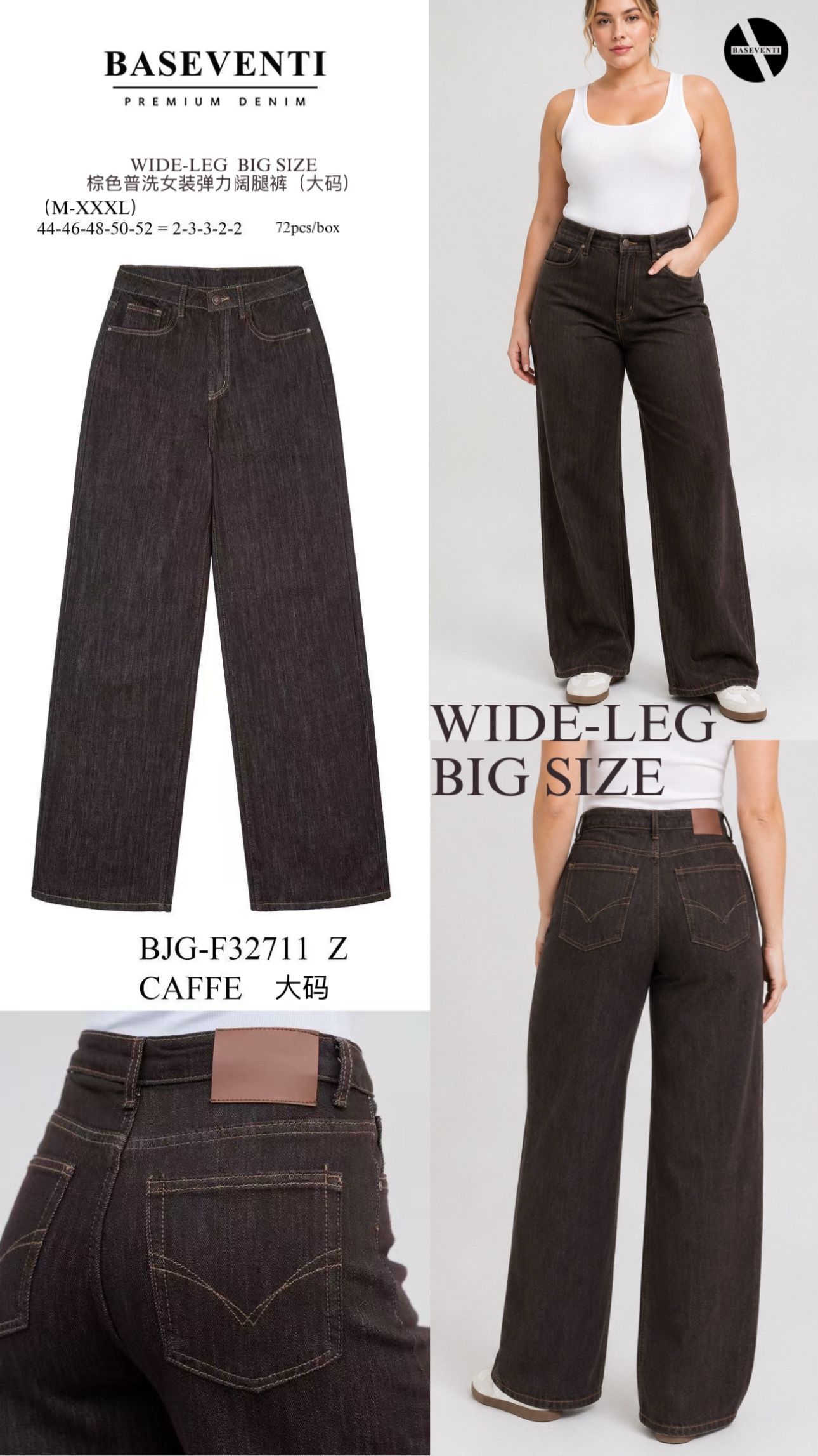 Kalhoty wide‑leg s vysokým pasem