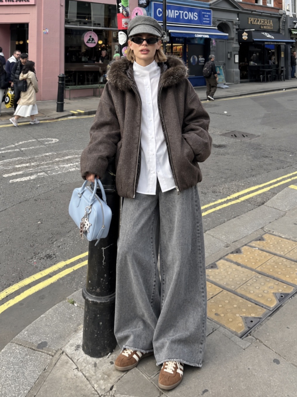 Oversize bunda s kapucí