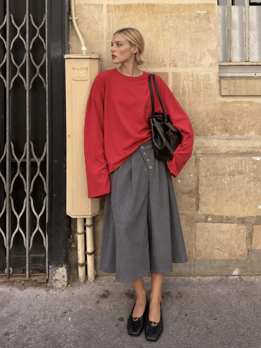 Plisované culottes s vysokým pasem