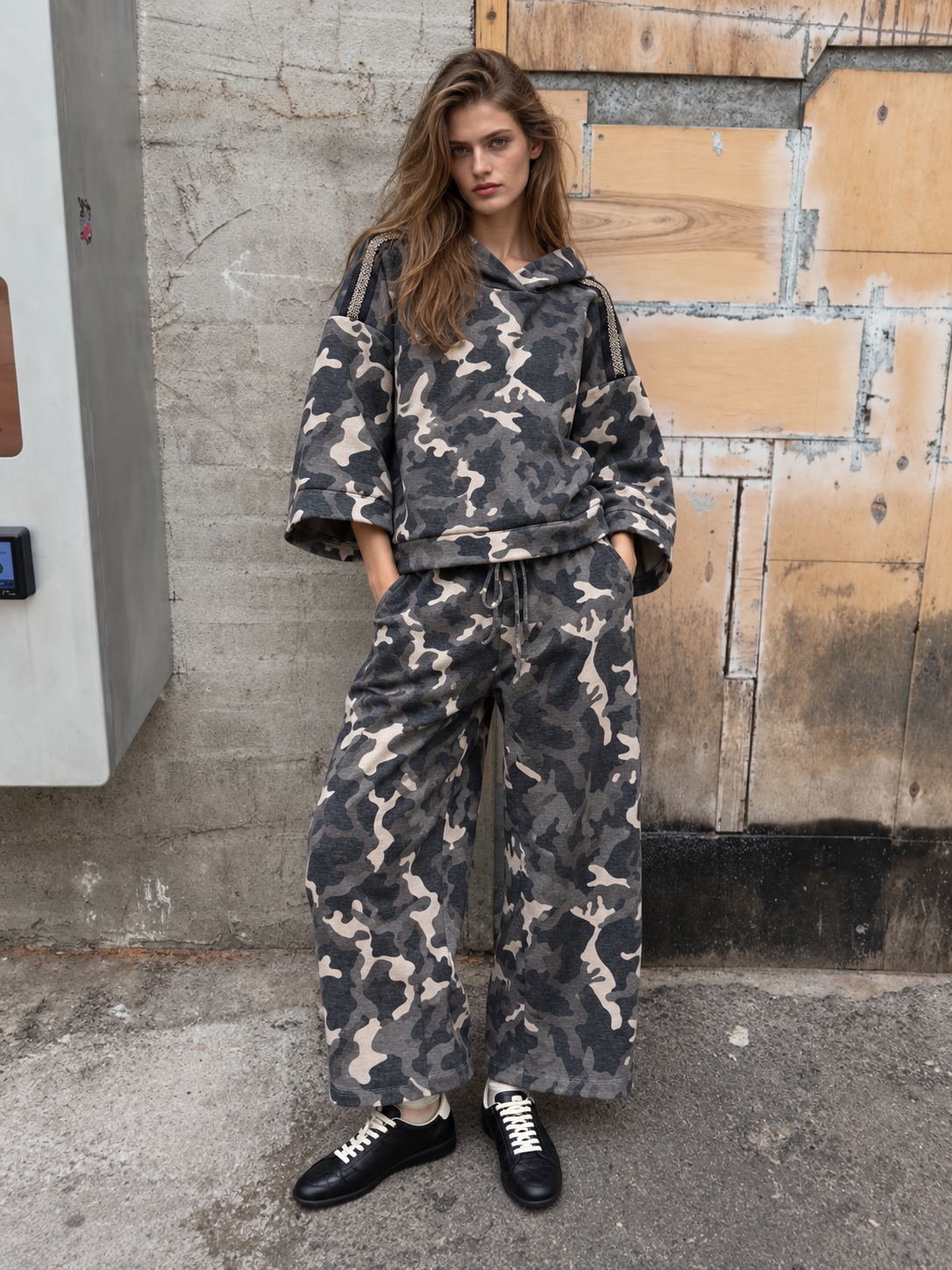 Oversized mikina s kapucí