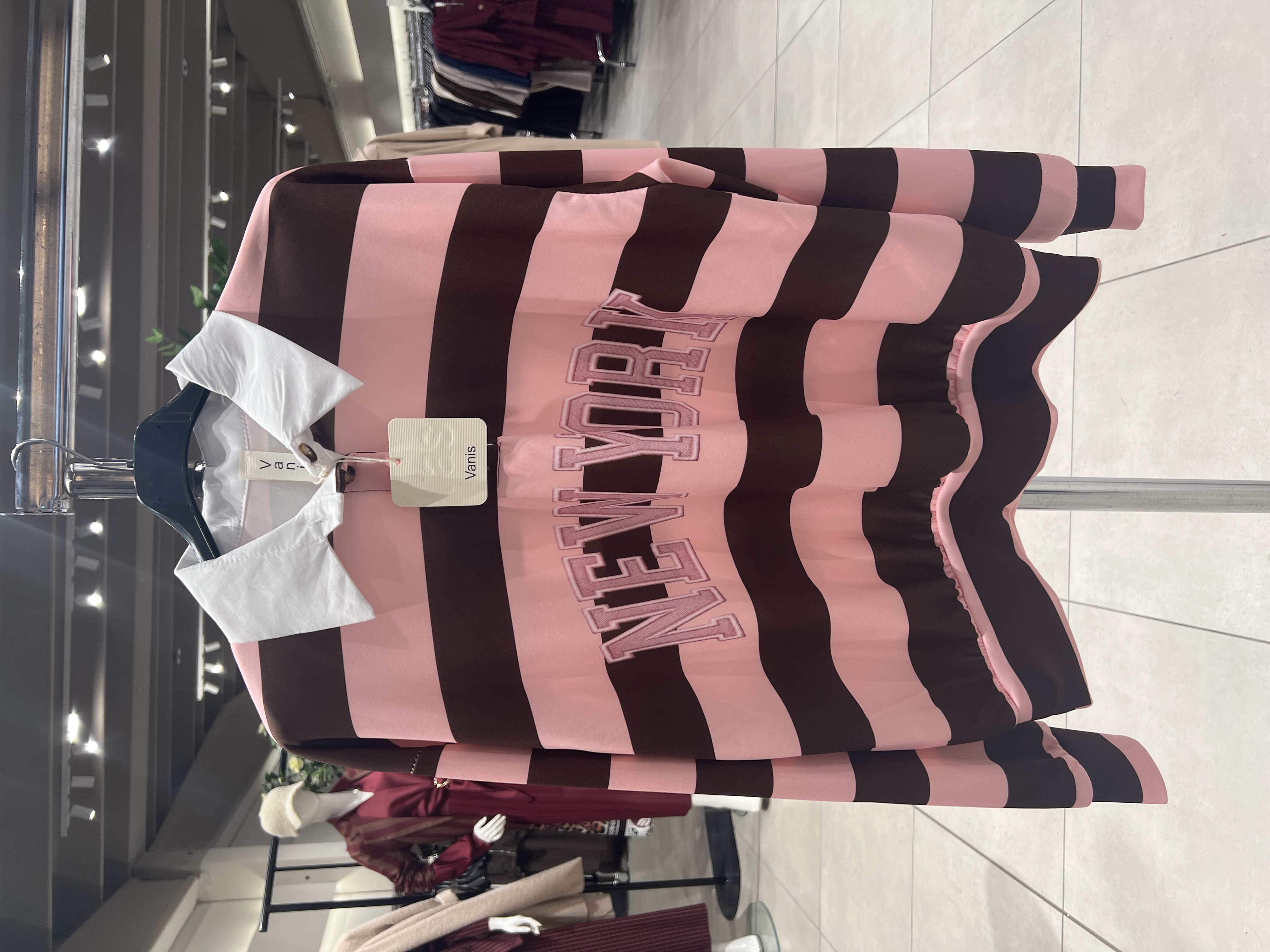 Oversized mikina s límečkem
