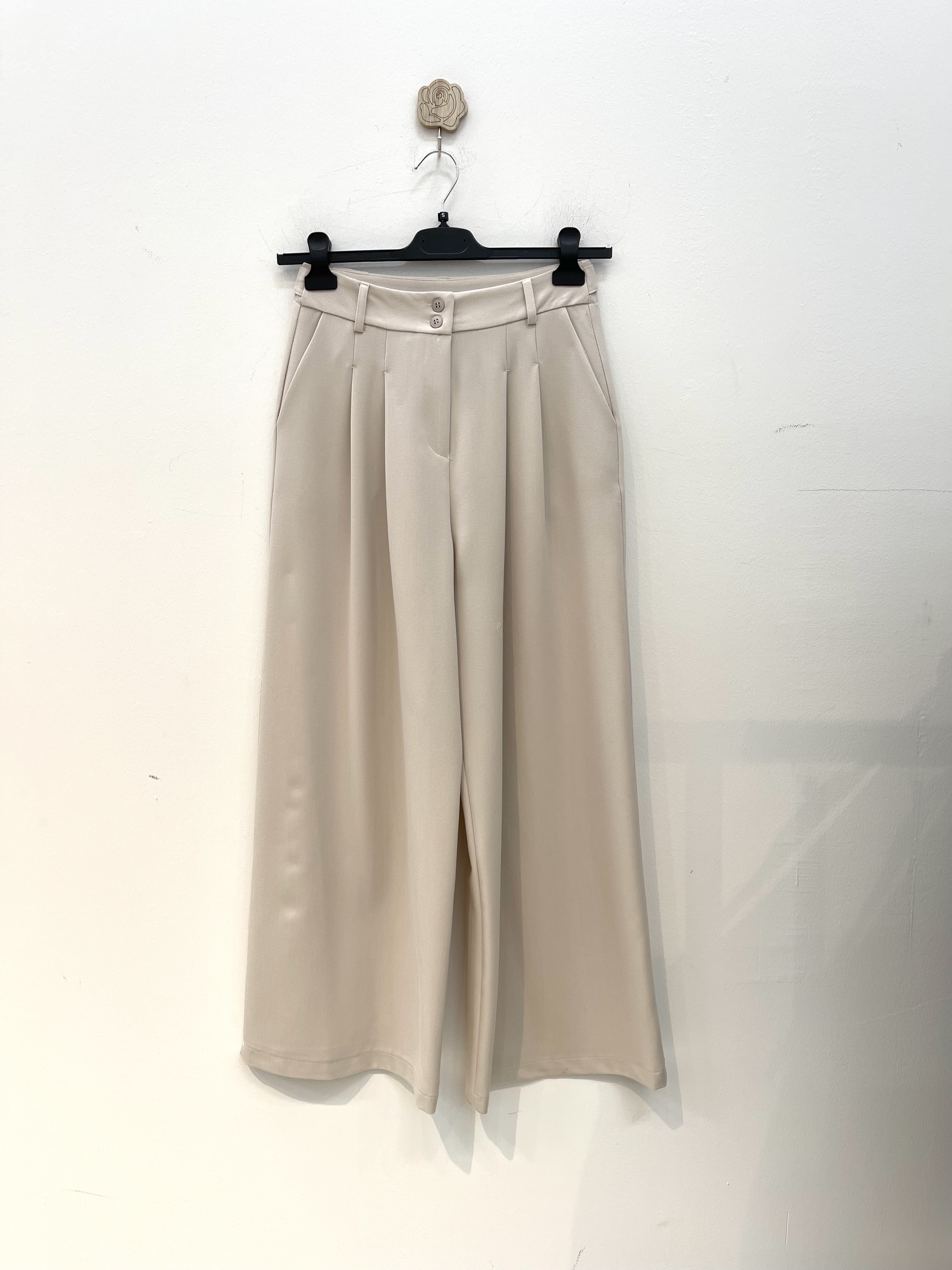 Kalhoty Wide Leg s Plisováním