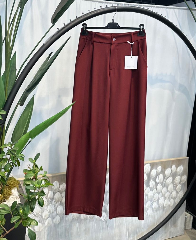 Kalhoty Wide Leg s Plisy