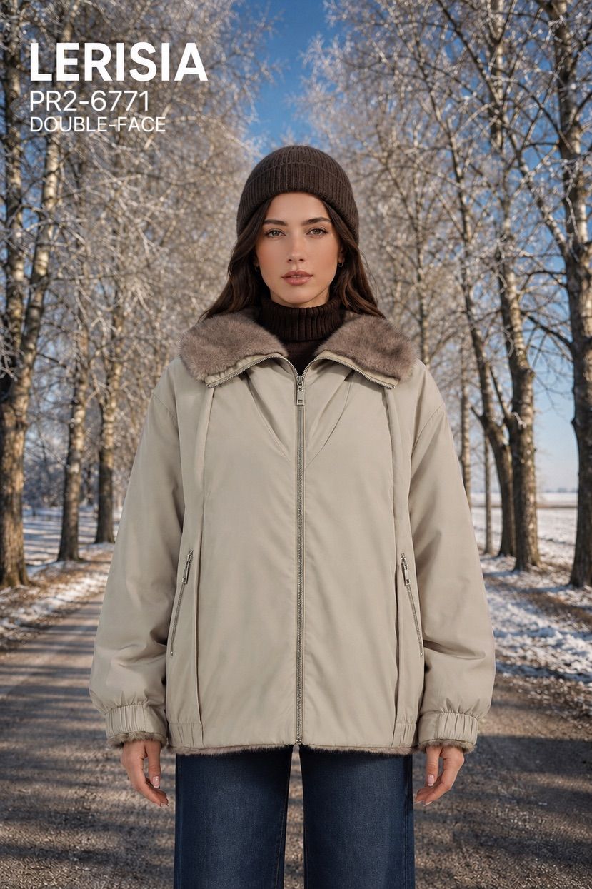 Oversize bunda s límečkem