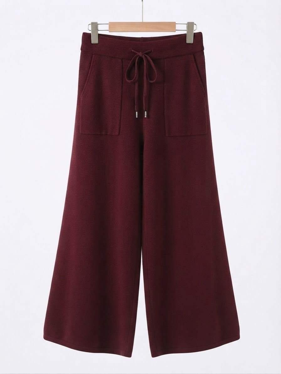 Kalhoty Wide Leg s Šňůrkou v Pase