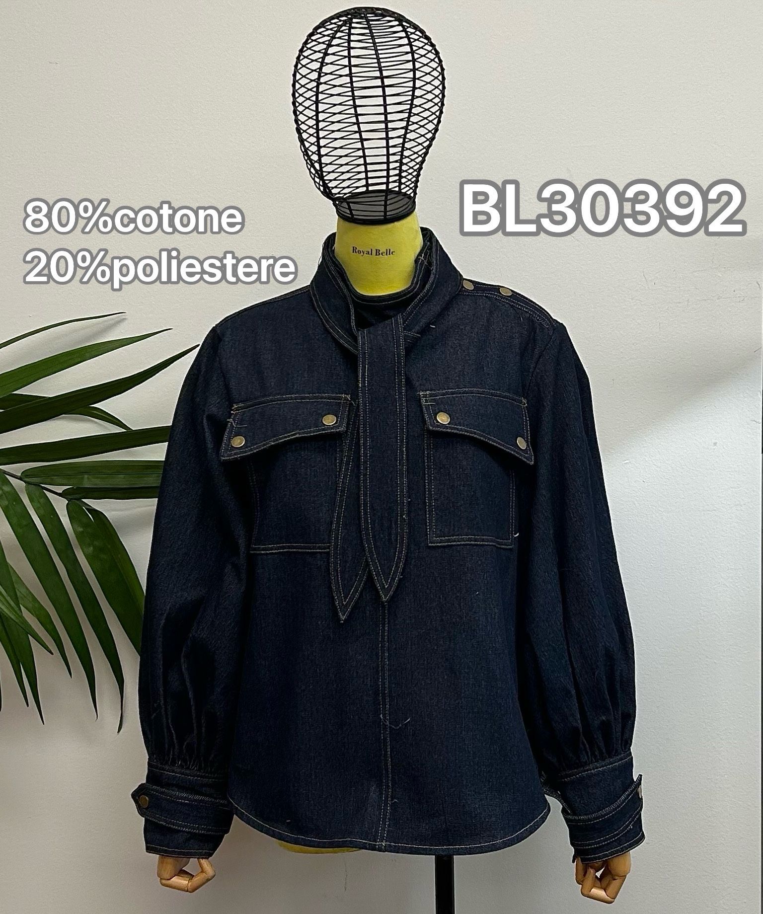 Džínová overshirt košile