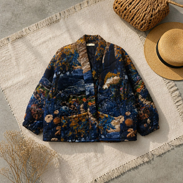 Prošívaná kimono bunda