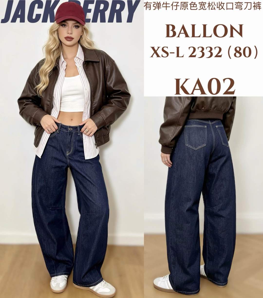 Džíny Balloon s Vysokým Pasem