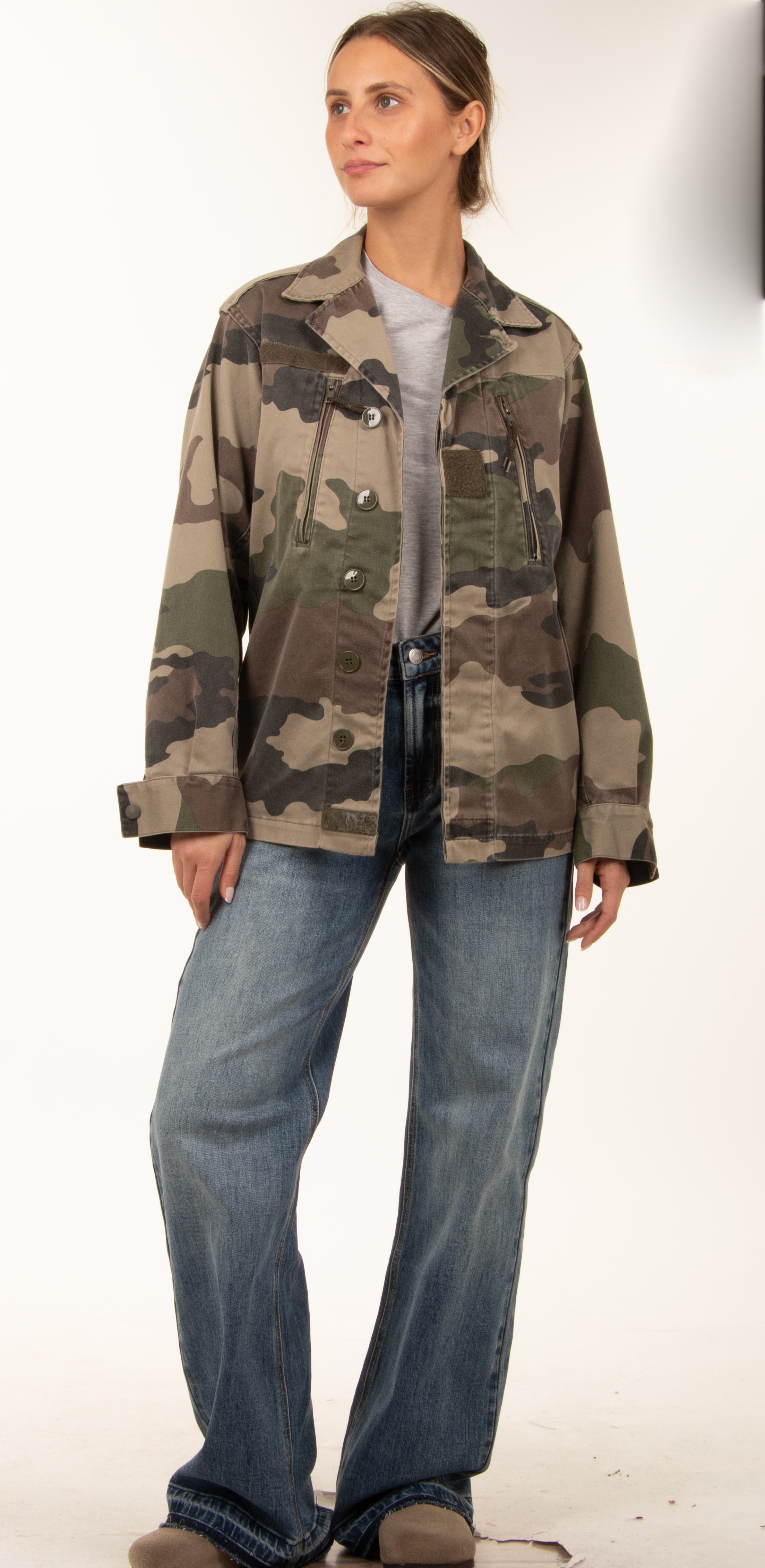 Overshirt s kamufláží
