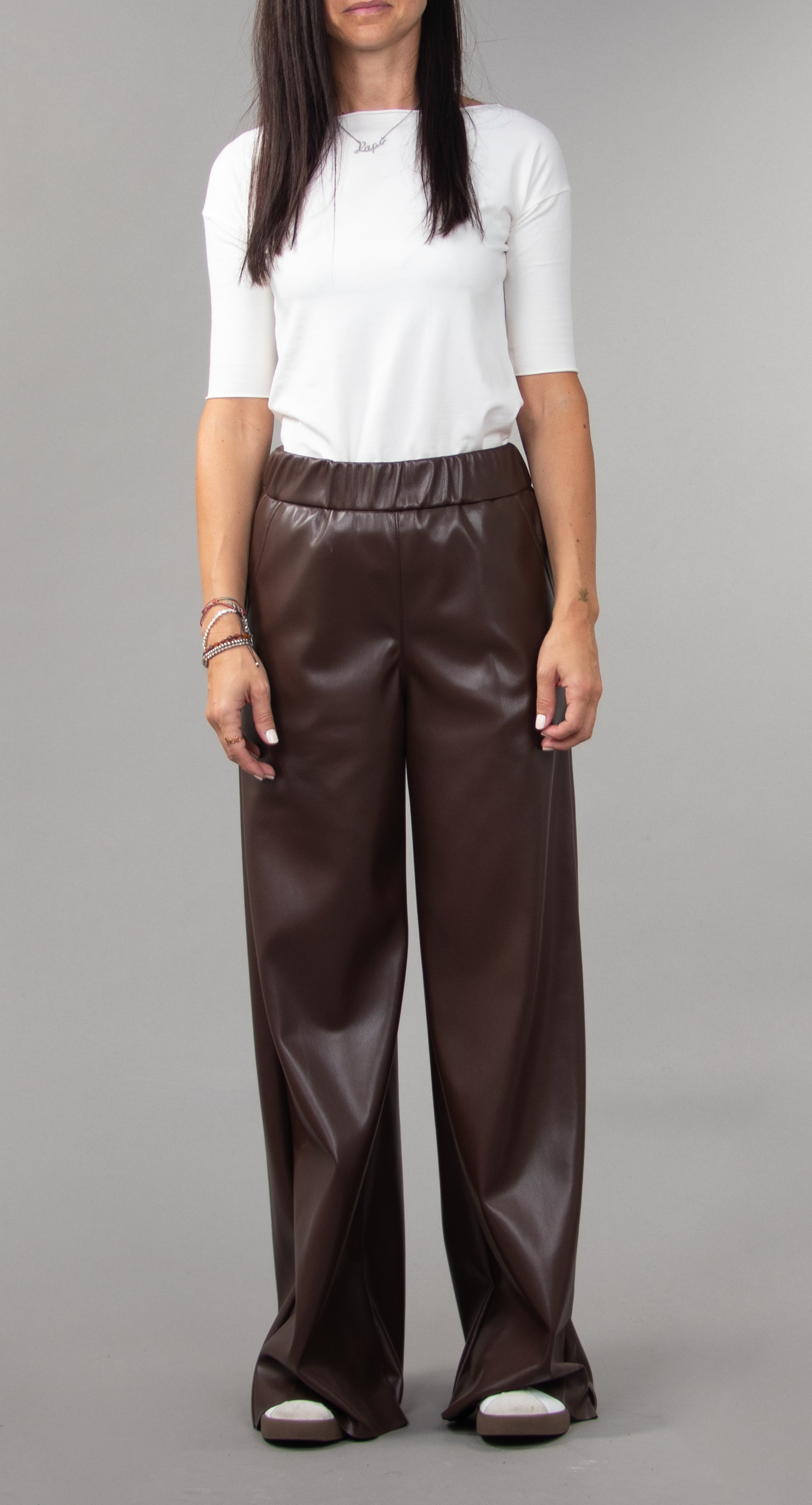 Kalhoty Wide Leg s Elastickým Pasem