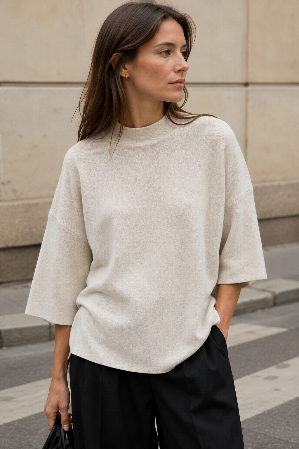 Oversize top s polorolákem