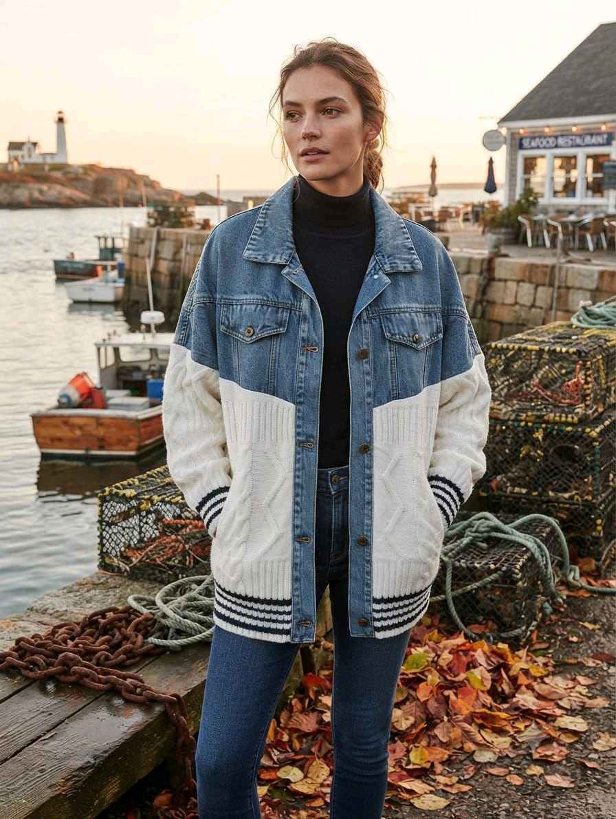 Oversize bunda s límečkem