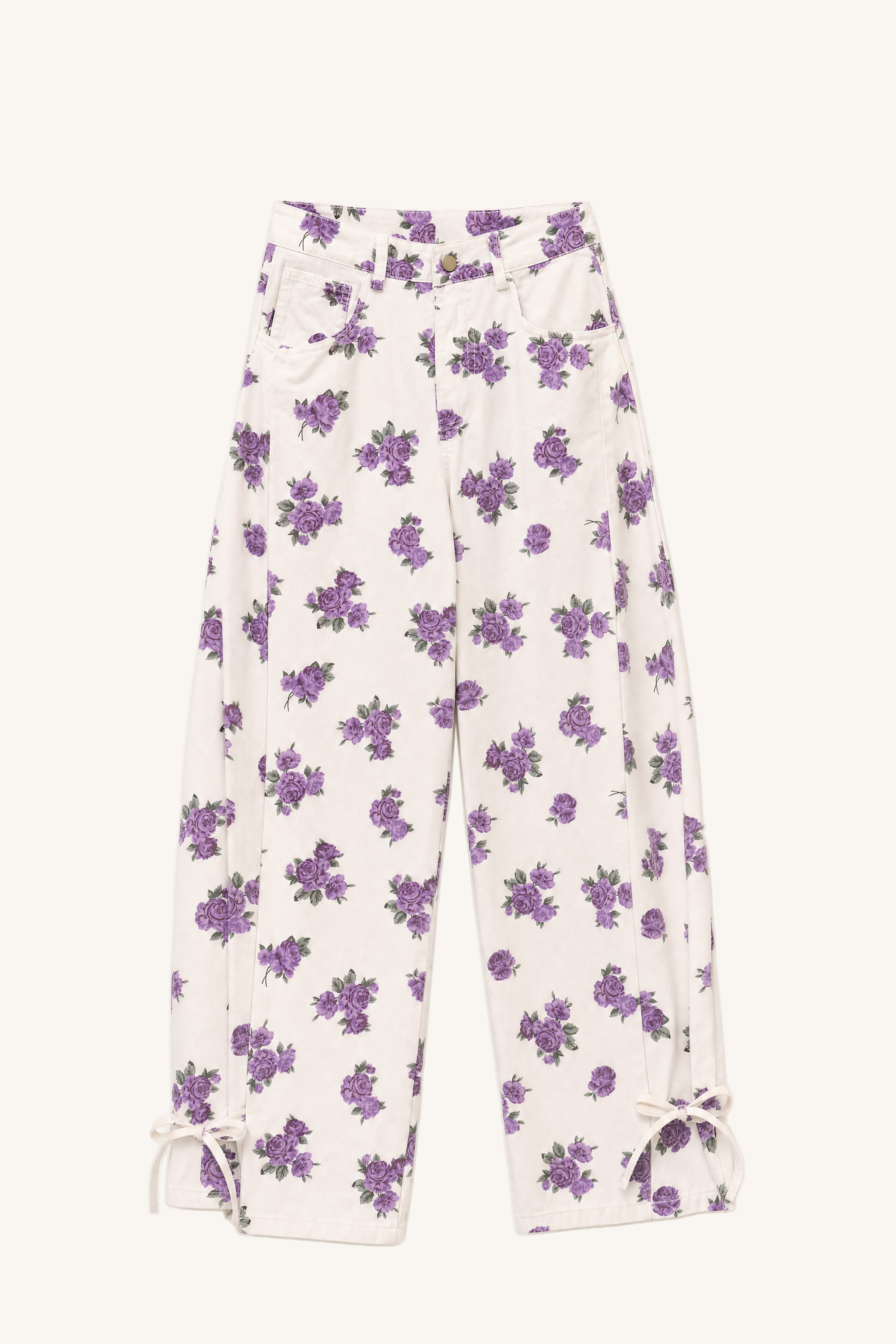 Kalhoty Wide Leg s Šňůrkami