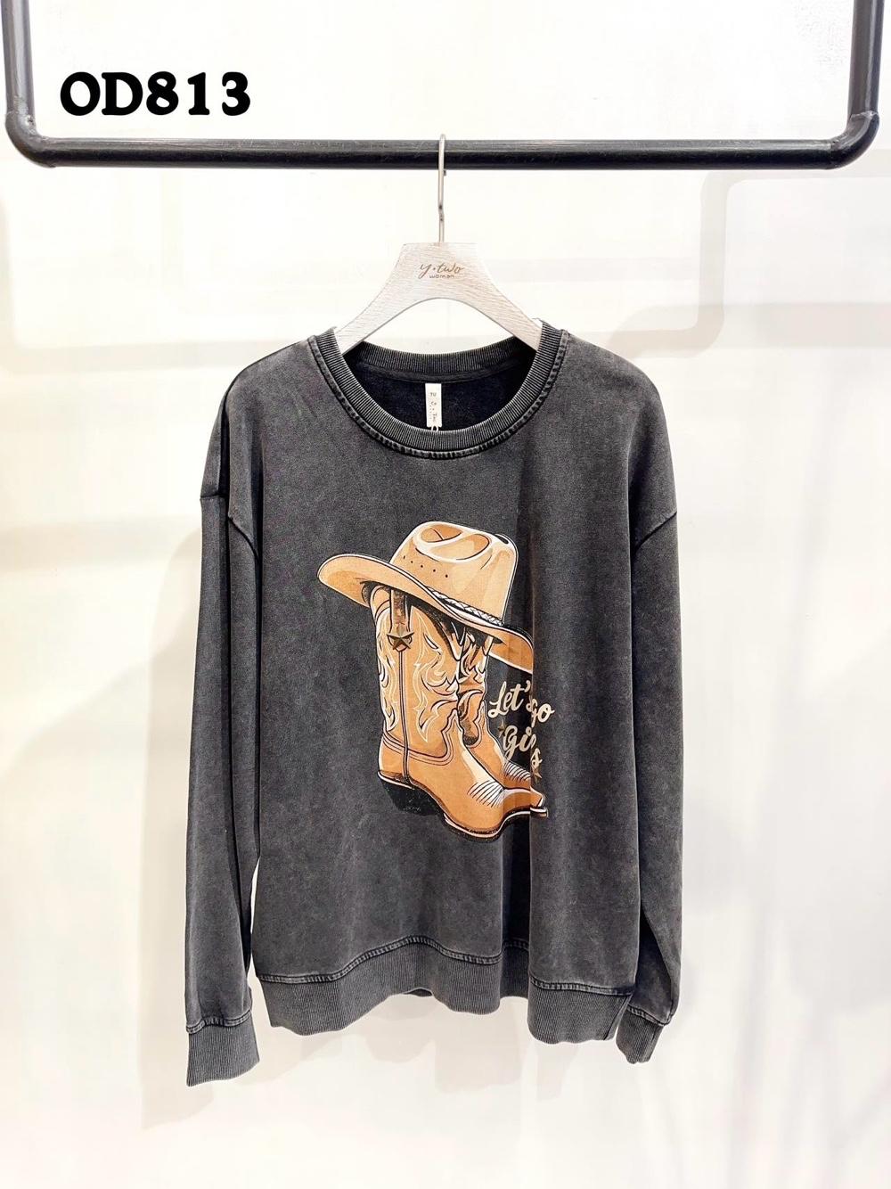 Oversized mikina s potiskem