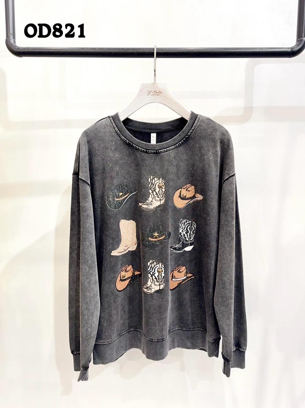 Oversized mikina s potiskem