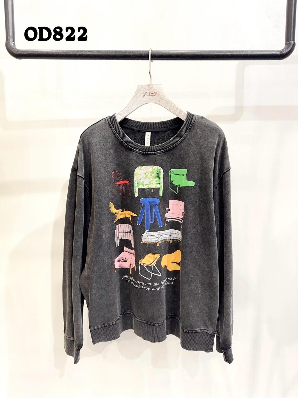 Oversized mikina s potiskem
